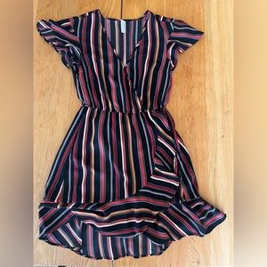 Multi-Colored Striped Dress; size XS